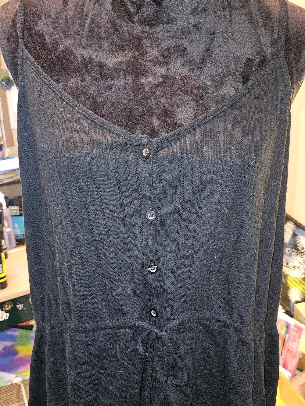 Torrid✨️Black Button-Front Tank - Picture 8 of 9